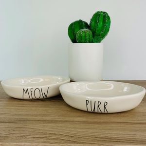 Rae Dunn Purr & Meow Bowls - Set of 2 ♡ Brand New
